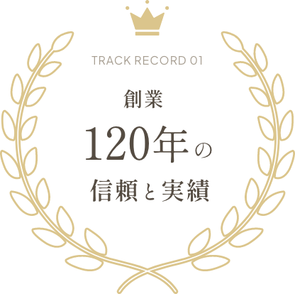 創業120年の信頼と実績