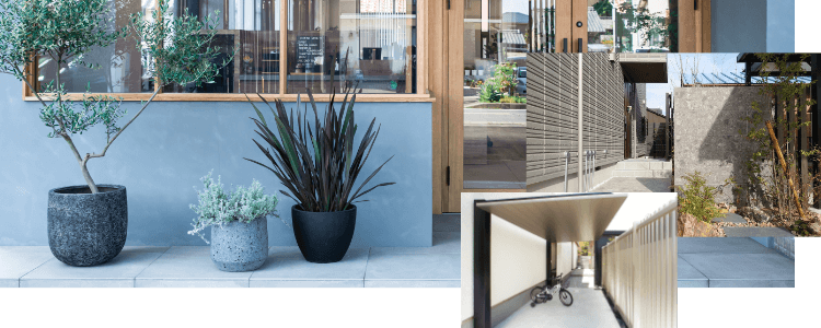 白を基調にした平屋