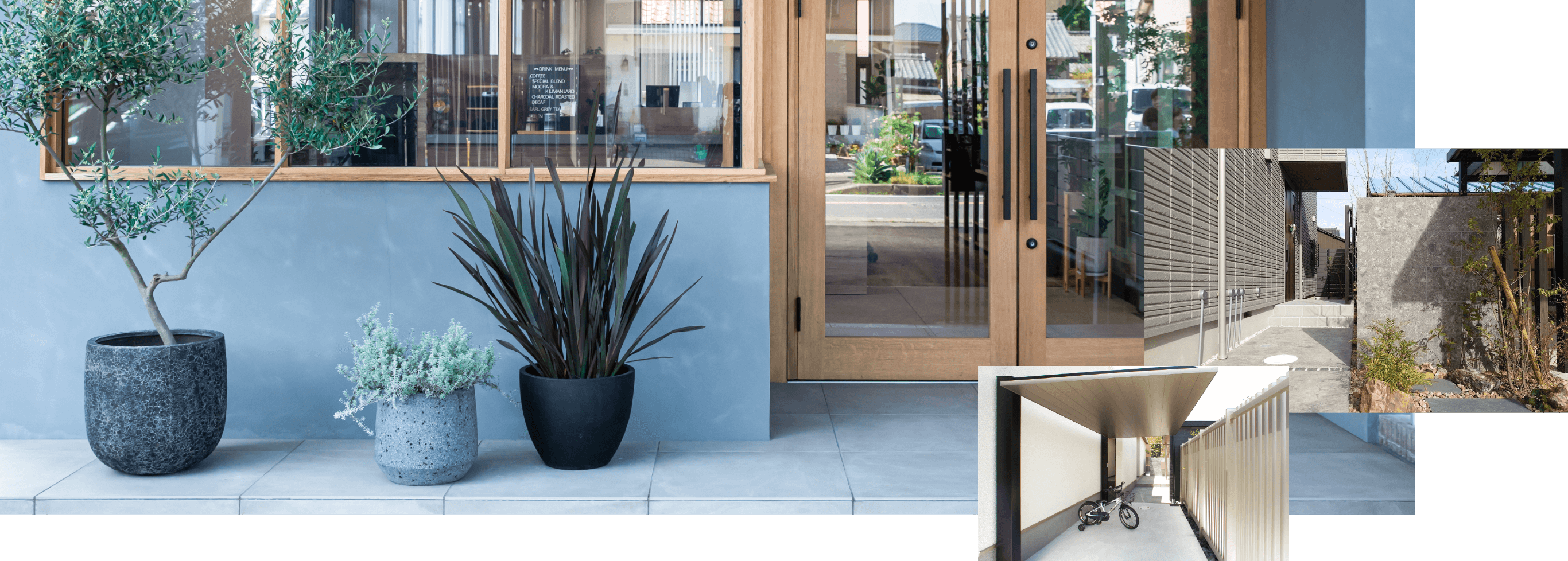 白を基調にした平屋