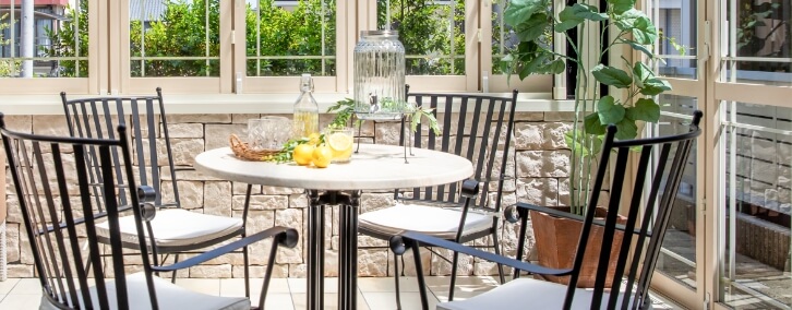 広々としたアウトドアリビング