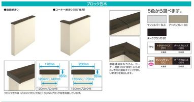 フェンス併用ブロック笠木のご紹介