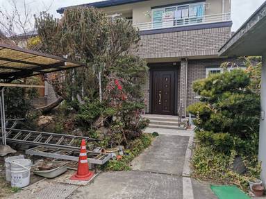 お手入れのしやすいモダンの庭へのリフォームです。
