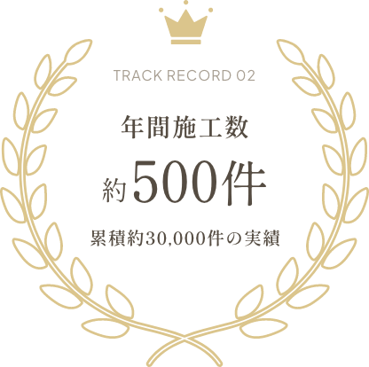 年間施工数 約500件