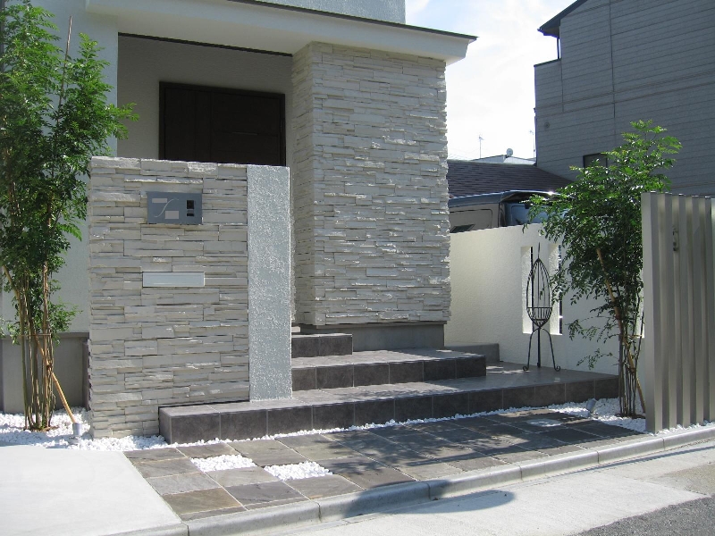 見せ方を工夫したオープンエクステリア