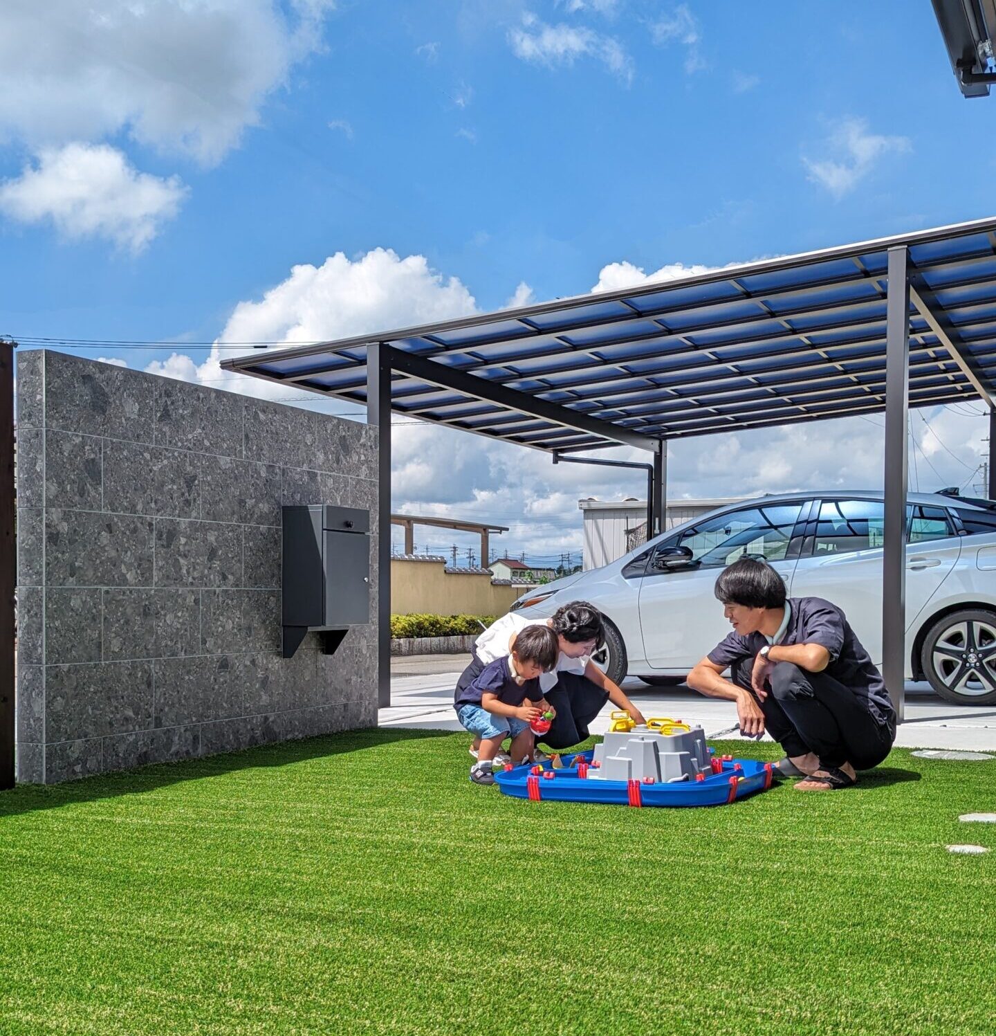 快適さを考えた外構づくりができました