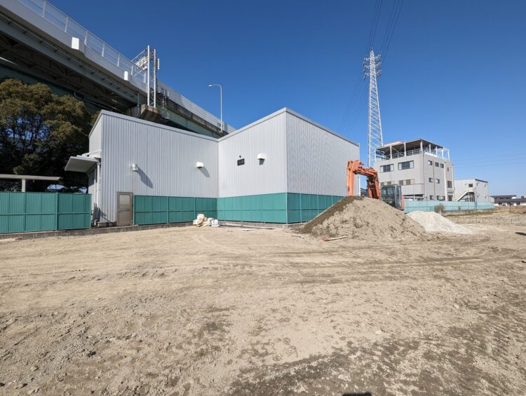 海部郡大治町　造成工事の様子