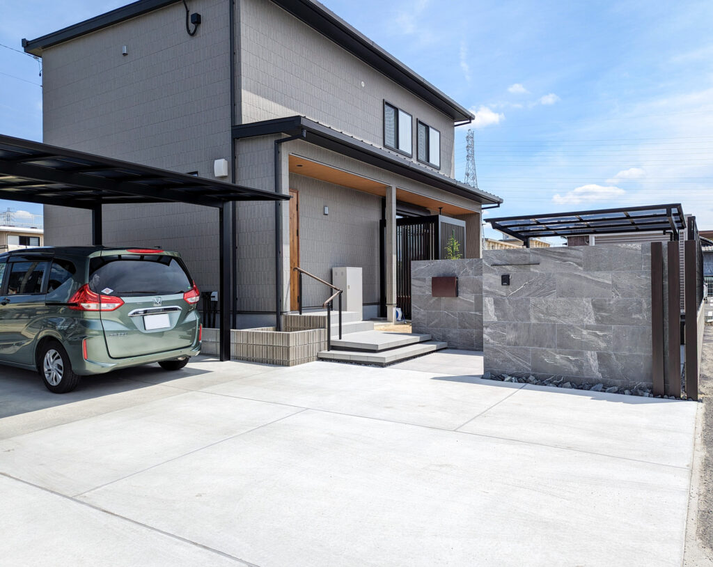 津島市　新築外構の施工事例を追加しました