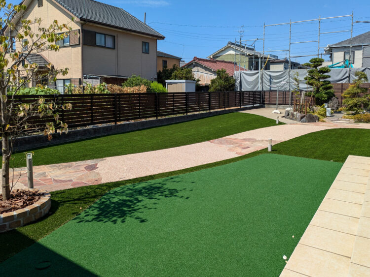 【BEFORE→AFTER】パターゴルフが楽しめるお庭へリフォーム