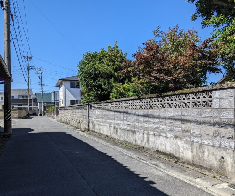 津島市　老朽化したブロック塀の撤去工事