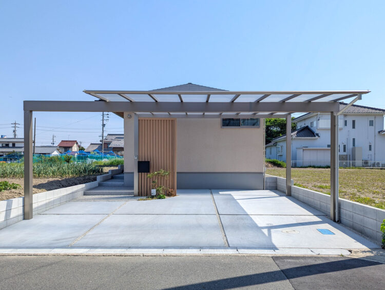 愛西市　新築外構の施工事例を追加しました