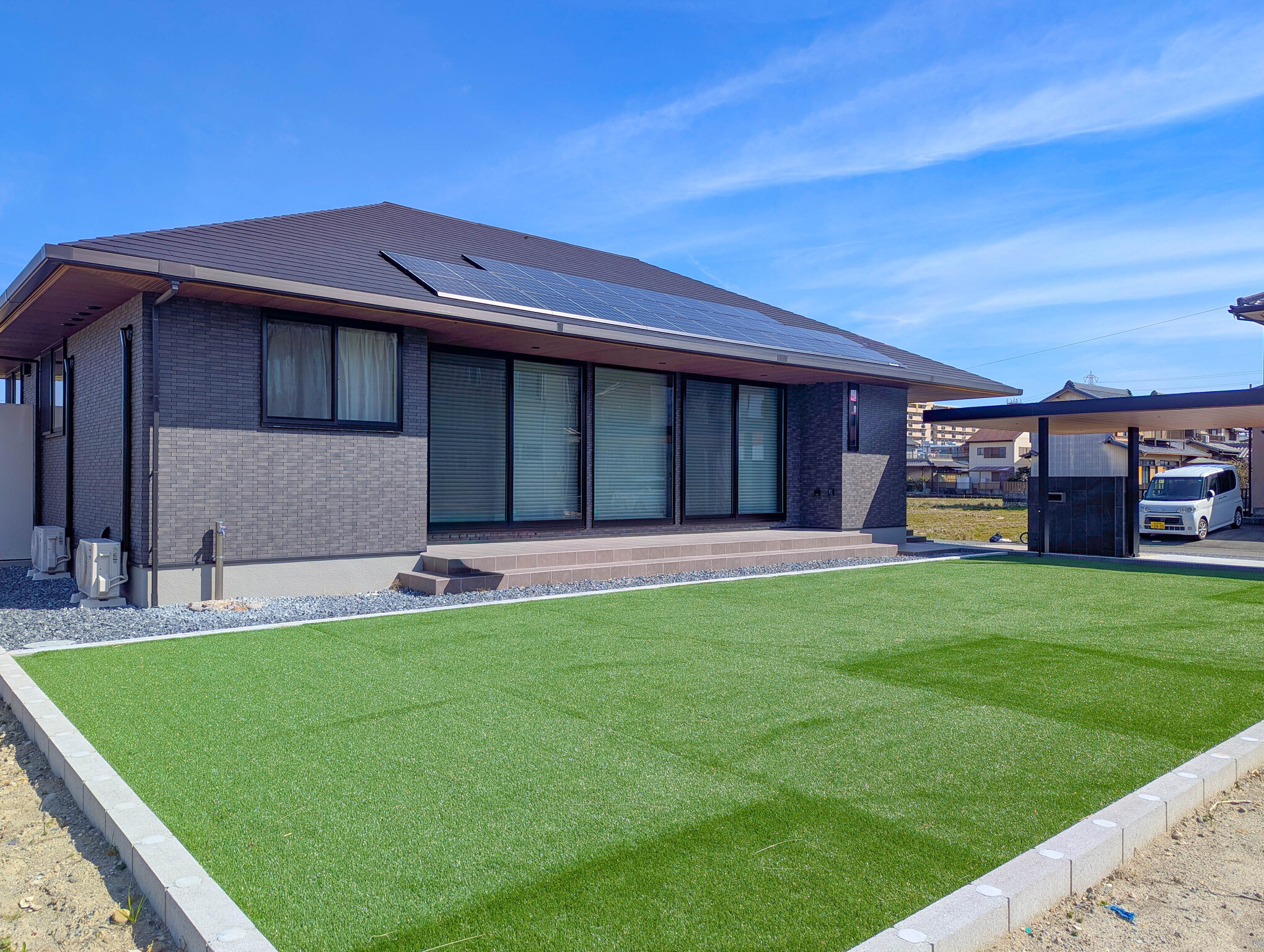 愛知県愛西市 庭まわり 人工芝